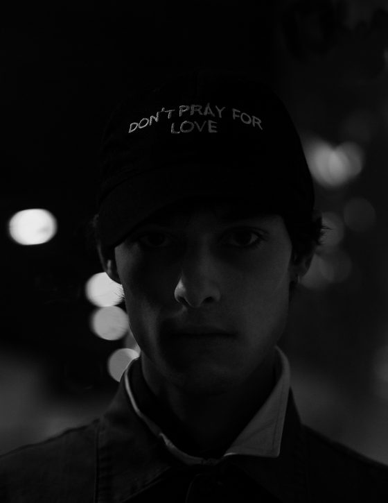 Hat Nasaseasons, shirt J.Crew, military vest stylist's own.