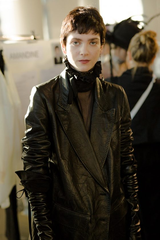 Ann demeulemeester leather outlet jacket