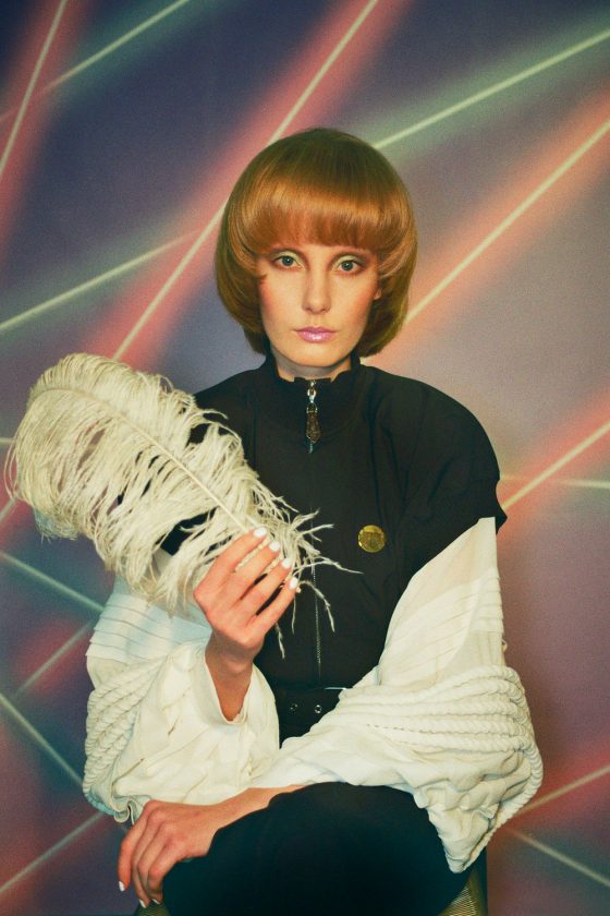 Frida Henneberg / MP Management. Full look by Luis Vuitton