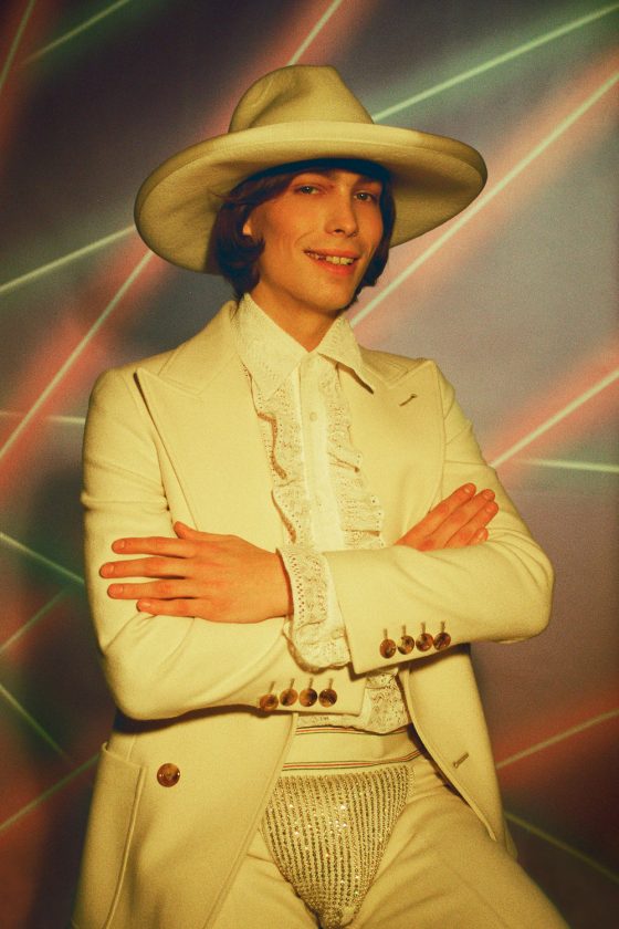 Thom Wells / Boom Models. Full look by Gucci