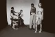 Fifi wears all clothes by COURREGES Alejandro wears corset by LUDOVIC DE SAINT SERNIN, trousers & shoes by CELINE Steven wears trousers by AHIMSA ASA Abdoulaye wears trousers by LIU JIHAO, shoes by EMPORIO ARMANI Anna wears all clothes by VALENTINO