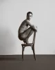 Briefs by RON DORFF, tights by FALKE, shoes by BALENCIAGA