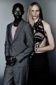 Djily wears all clothes by DIOR MEN Remi wears all clothes by BOTTEGA VENETA