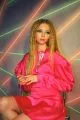 Belinda Nieminem / Boom Models. Dress by Kenzo, necklace by Miu Miu