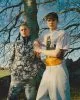 Lucas wears suit by Louis Vuitton, zipped jacket by Ami Alexandre wears sleveless harness by Louis Vuitton, shirt by MSGM, shorts by Ami