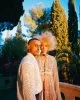 Mehdi wears shirt from stylist’s archive Trousers by Haider Ackermann, Brynn wears all clothes by Louis Vuitton Necklace by Les Mauvais Garçons