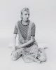 Finn wears dress by JW Anderson, top & jewellery from stylist’s archive, trousers Napa by Martine Rose, shoes Eytys