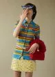 Top skirt and belt Miu Miu, Red bag Clara Chuu, Eyewear Ely Yili Cao