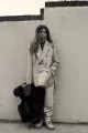 Leather trousers Marie Lauder, Blazer TOGA VIRILIS, Shirt John Lawrence Sullivan, Fur jacket Ten Motiwa, Boots Dior Homme, Jewellery Congregation Design