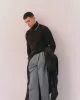 Pull & trousers Hermès, coat Loewe, Necklace Le Gramme