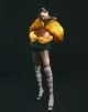 Down jackets by Puma Futrograd, shorts by Lacoste, belt by Louis Vuitton, socks by Falke, shoes by Bottega Veneta