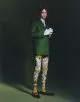 Jacket by Ami, shirt by Dior Men, legging by Loewe, tie & gloves by Ernest W. Baker, socks by Falke, shoes by MM6