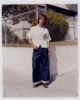 Vintage baseball vest & boots, jeans by Lawcinto